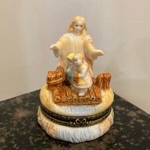 Vintage Guardian Angel Trinket Box